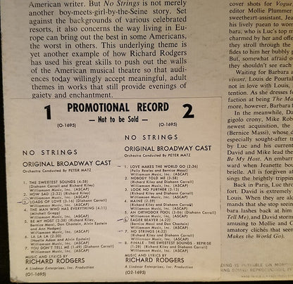 Various - No Strings - Original Broadway Cast