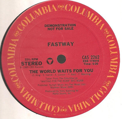 12" Single: Fastway - The World Waits For You