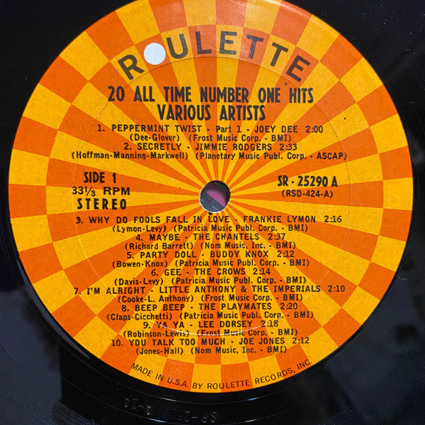 Various - 20 All-Time No. 1 Hits