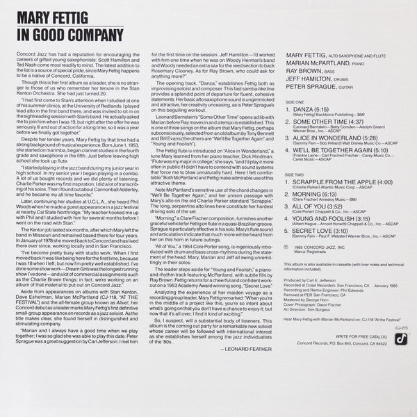 Mary Fettig - In Good Company