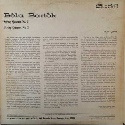 Béla Bartók - String Quartet No. 5 and No. 3