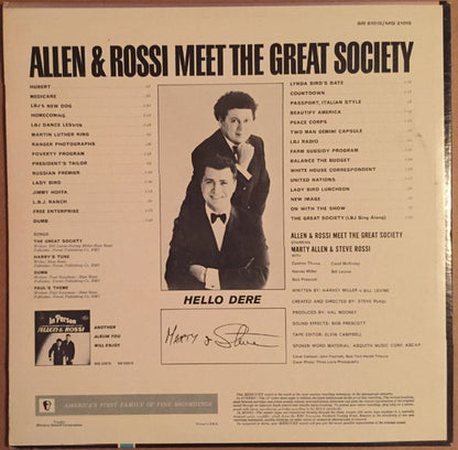 Marty Allen, Steve Rossi - Meet The Great Society
