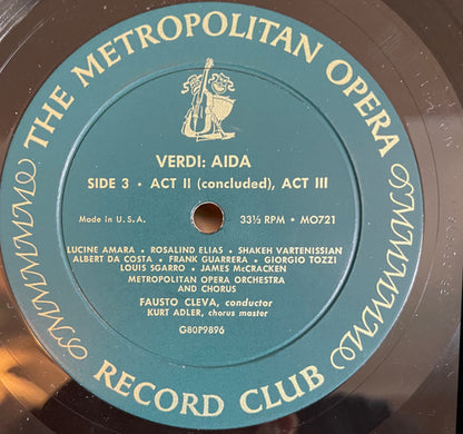 Giuseppe Verdi, Lucine Amara, Rosalind Elias, Shakeh Vartenissian, Albert Da Costa, Frank Guarrera, Giorgio Tozzi, Louis Sgarro, James McCracken, The Metropolitan Opera House Orchestra, Metropolitan Opera Chorus, Fausto Cleva, Kurt Herbert Adler - Aïda