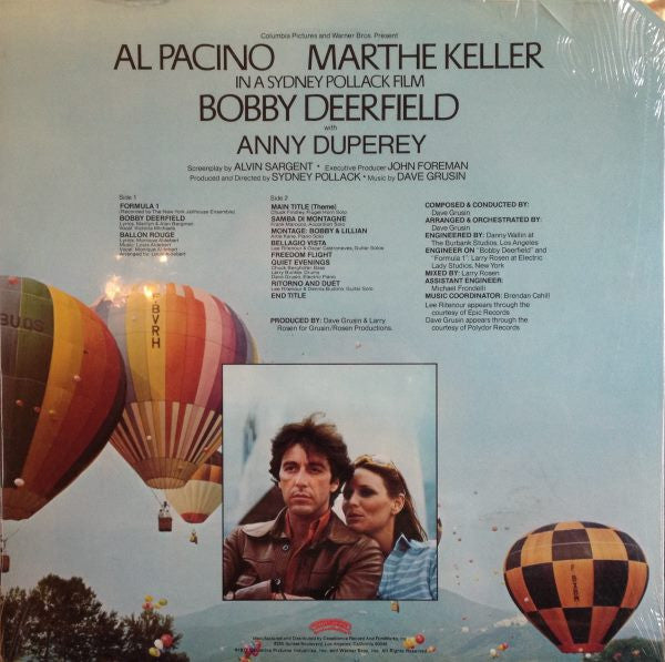 Dave Grusin - Bobby Deerfield (Music From The Original Motion Picture Soundtrack)