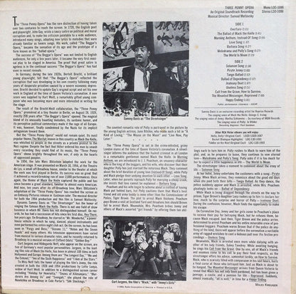 Bertolt Brecht, Kurt Weill, Sammy Davis Jr. - Three Penny Opera (An Original Soundtrack Recording)
