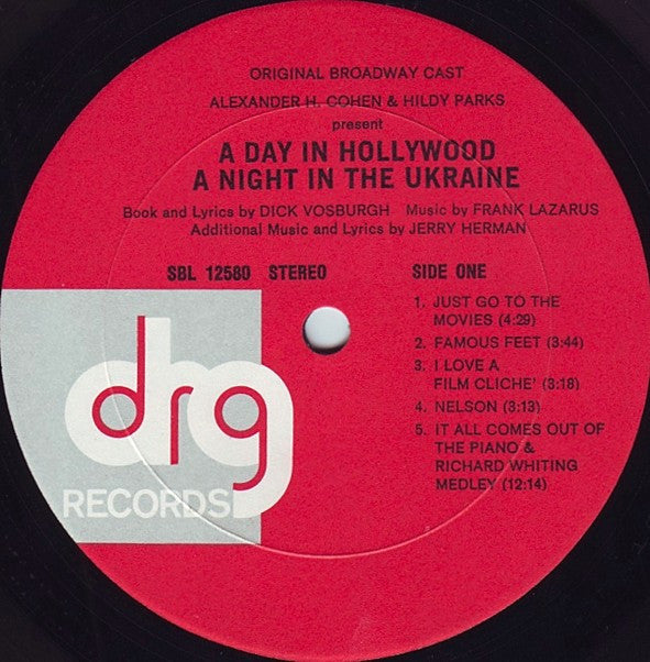 Dick Vosburgh, Frank Lazarus - A Day In Hollywood / A Night In The Ukraine (Original Broadway Cast)