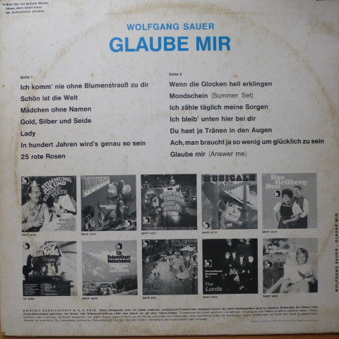 Wolfgang Sauer - Glaube Mir