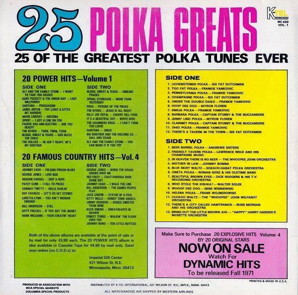 Various - 25 Polka Greats Vol. 1