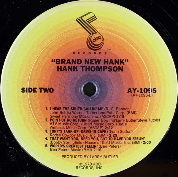 Hank Thompson - Brand New Hank