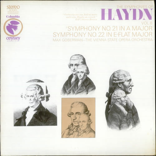 Joseph Haydn, Max Goberman, Orchester Der Wiener Staatsoper - The Symphonies Of Haydn Vol. 8 / Symphony No. 21 In A Major / Symphony No. 22 In E-Flat Major