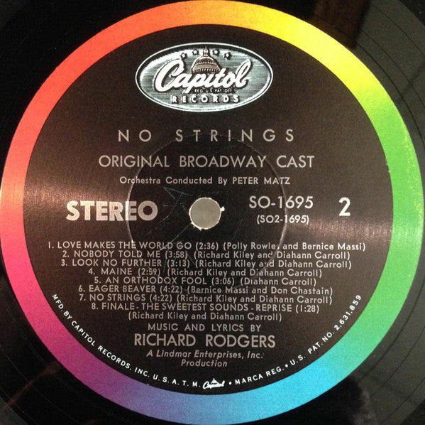 Richard Rodgers - No Strings - Original Broadway Cast