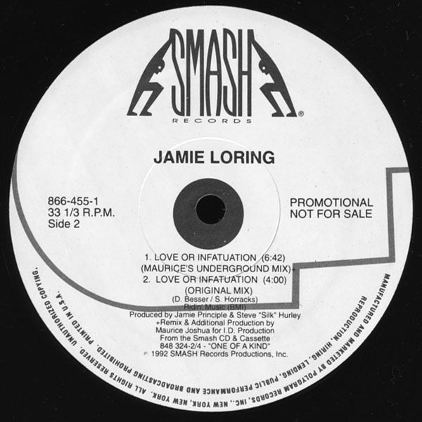 12": Jamie Loring - Love Or Infatuation