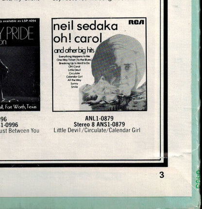 Neil Sedaka - Oh! Carol And Other Big Hits