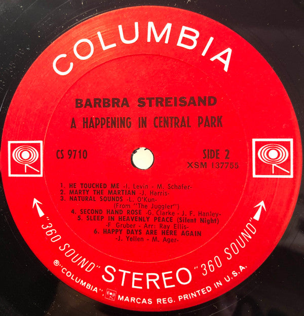 Barbra Streisand - A Happening In Central Park