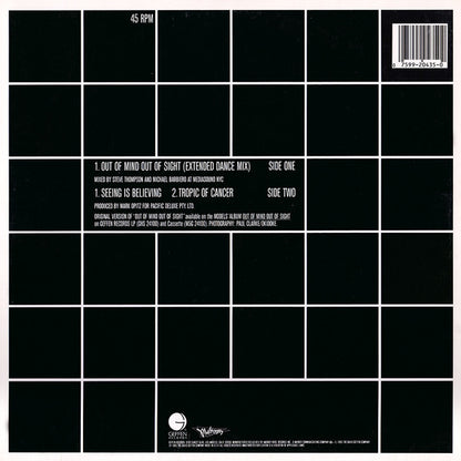 12" Single: Models - Out Of Mind Out Of Sight