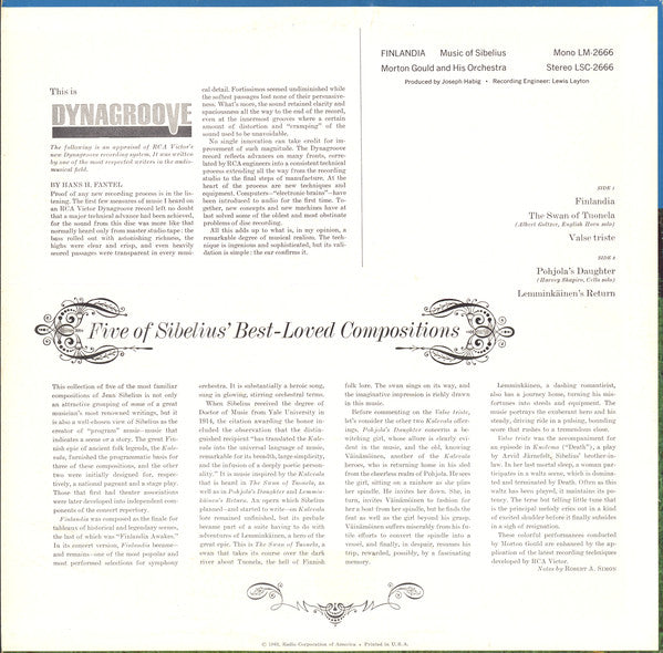 Jean Sibelius, Morton Gould - Finlandia – Music Of Sibelius