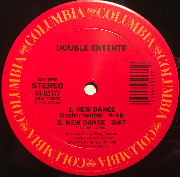 12": Double Entente - New Dance