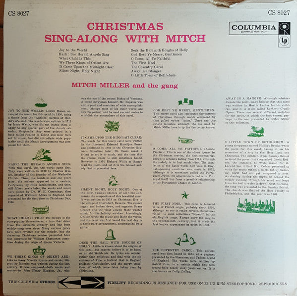 Mitch Miller And The Gang - Christmas Sing-A-Long With Mitch
