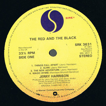 Jerry Harrison - The Red And The Black