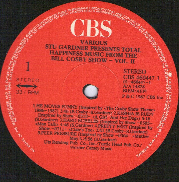 Stu Gardner - Presents Total Happiness: Music From The Bill Cosby Show Vol II