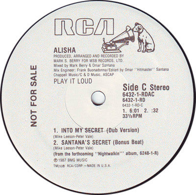 12": Alisha - Into My Secret