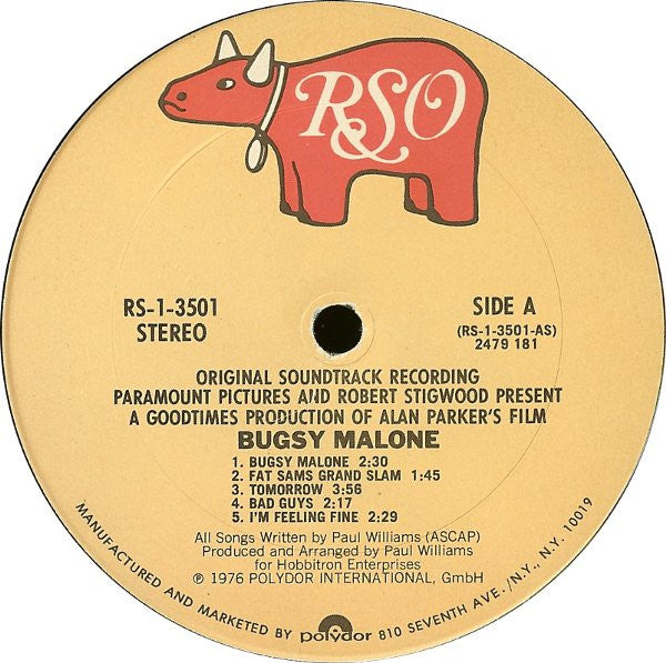 Paul Williams - Bugsy Malone (Original Soundtrack Recording)