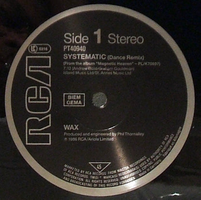 12" Single: Wax - Systematic