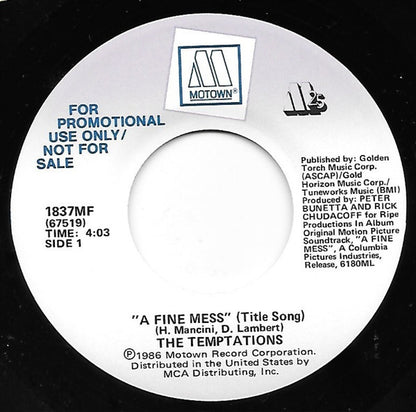 7" Single: The Temptations - A Fine Mess