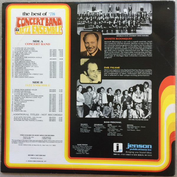 Various - The Best of '78 Concert Band Jazz Ensemble