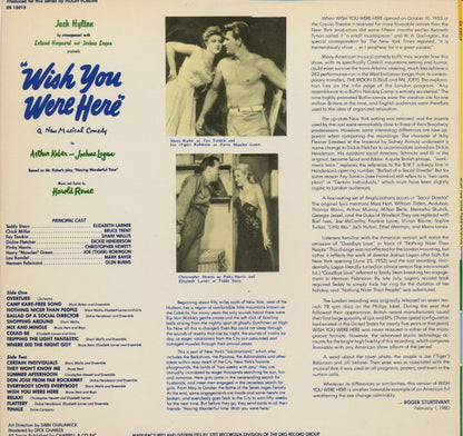 Harold Rome, Shani Wallis, Christopher Hewett, Bruce Trent, Elizabeth Larner, Joe Robinson - Wish You Were Here (Original London Cast Recording)