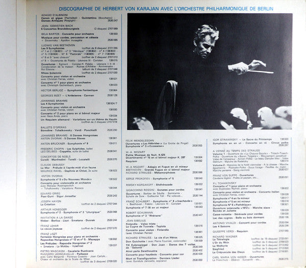 Tomaso Albinoni, Johann Pachelbel, Luigi Boccherini, Ottorino Respighi, Herbert Von Karajan, Berliner Philharmoniker - Adagio - Canon - Quintettino - Danses Antiques
