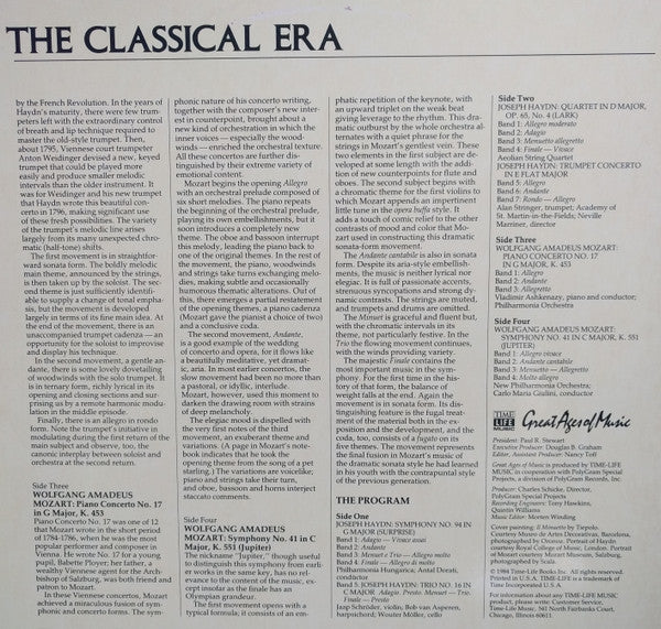 Joseph Haydn, Wolfgang Amadeus Mozart - The Classical Era