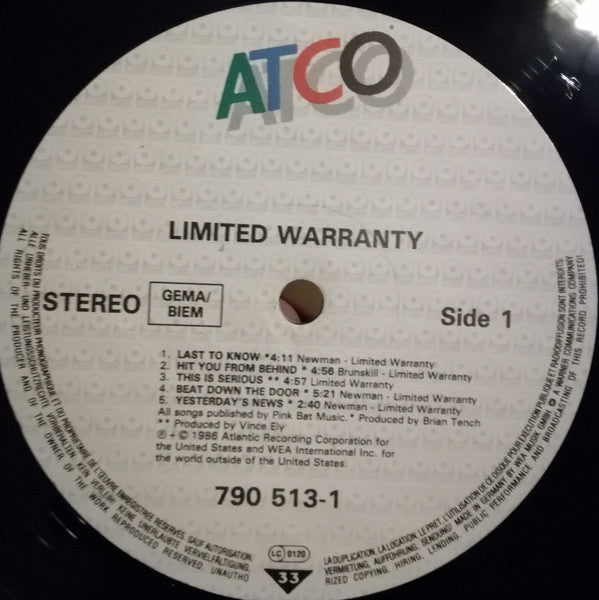 Limited Warranty - Limited Warranty