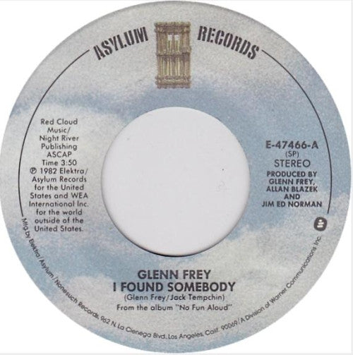 7" Single: Glenn Frey - I Found Somebody / She Can't Let Go
