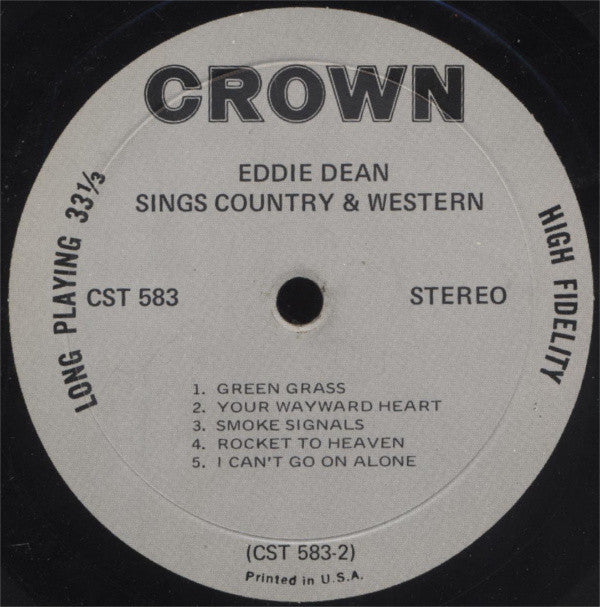 Eddie Dean - Sings Country & Western