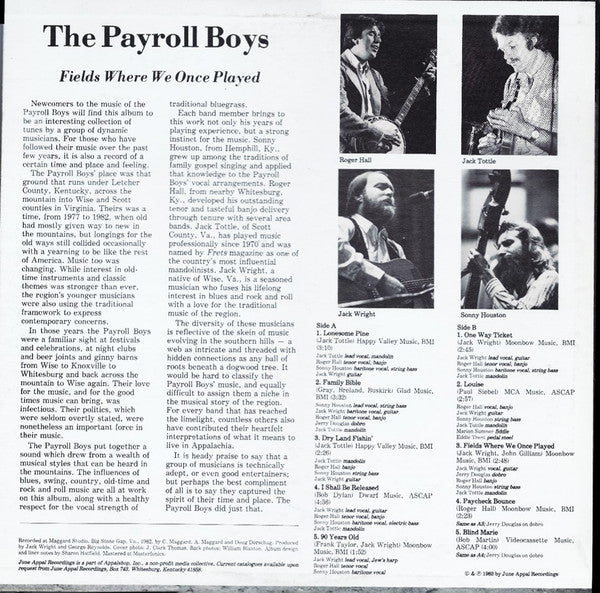 The Payroll Boys - Fields Where We Once Played