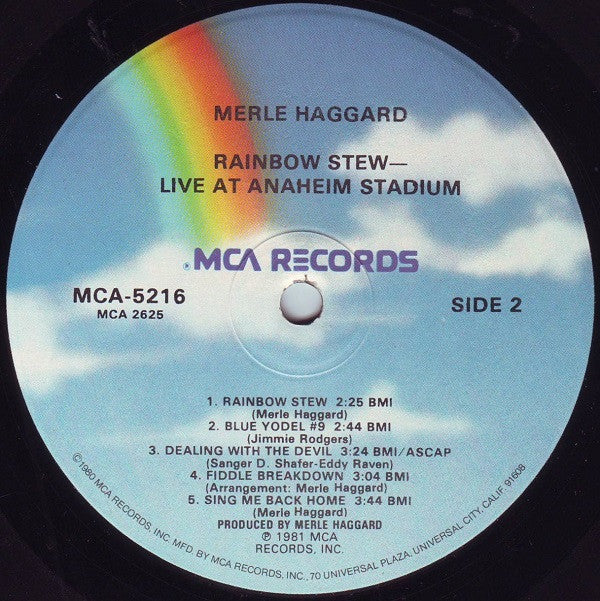 Merle Haggard - Rainbow Stew - Live At Anaheim Stadium