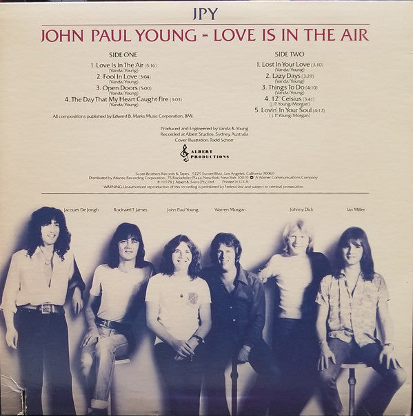 John Paul Young - Love Is In The Air