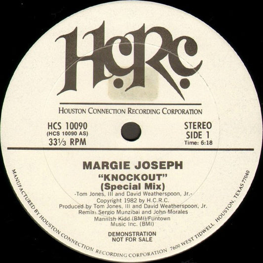 12": Margie Joseph - Knockout (Special Mix)