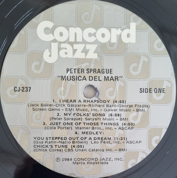 Peter Sprague - Musica Del Mar