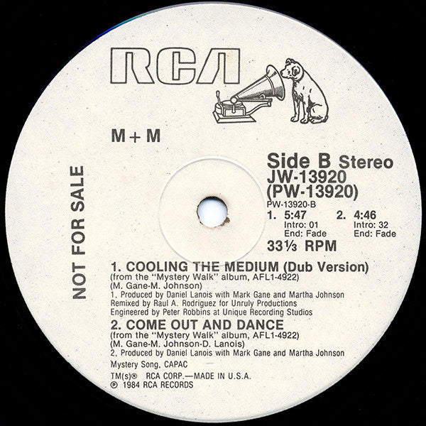 12" Single: M + M - Cooling The Medium