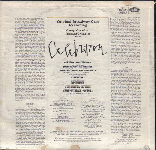 Various - Celebration - Original Broadway Cast