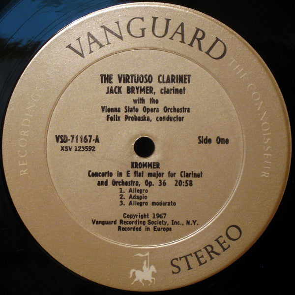 František Vincenc Kramář - Krommer, Carl Maria von Weber, Claude Debussy, Richard Wagner, Jack Brymer, Orchester Der Wiener Staatsoper, Felix Prohaska - The Virtuoso Clarinet
