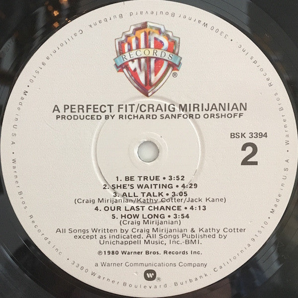 Craig Mirijanian - A Perfect Fit