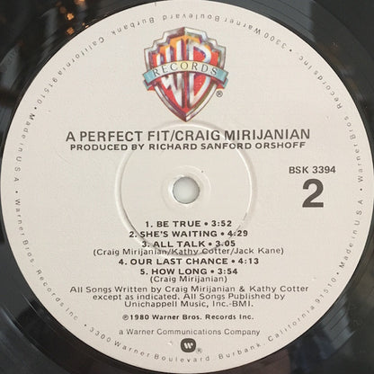 Craig Mirijanian - A Perfect Fit