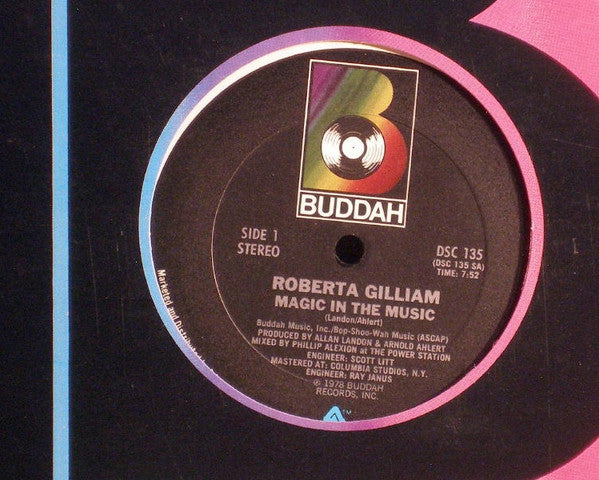 12": Roberta Gilliam - Magic In The Music / Let's Not Rush It