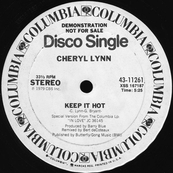 12": Cheryl Lynn - Keep It Hot