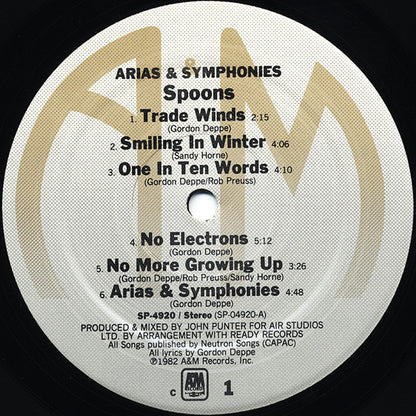 Spoons - Arias & Symphonies