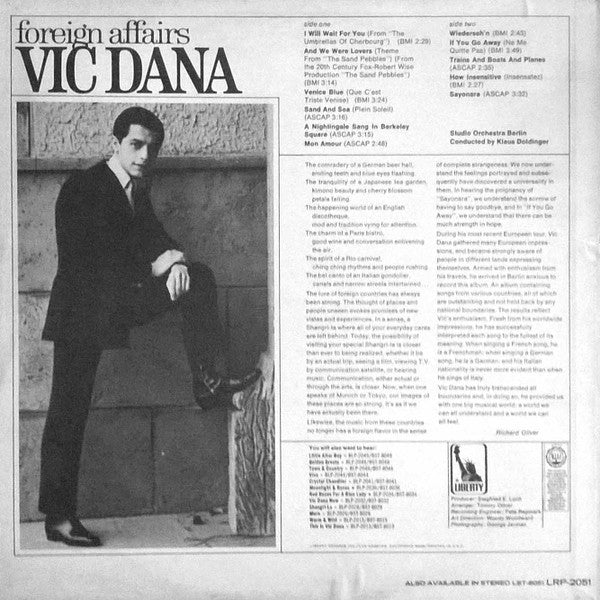 Vic Dana - Foreign Affairs