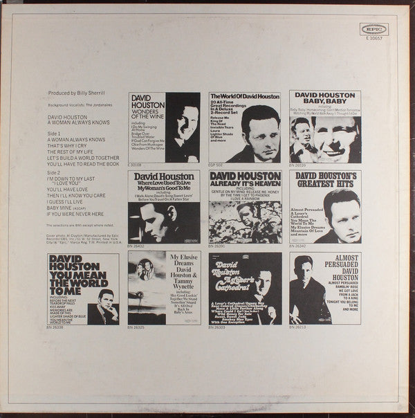 David Houston - A Woman Always Knows